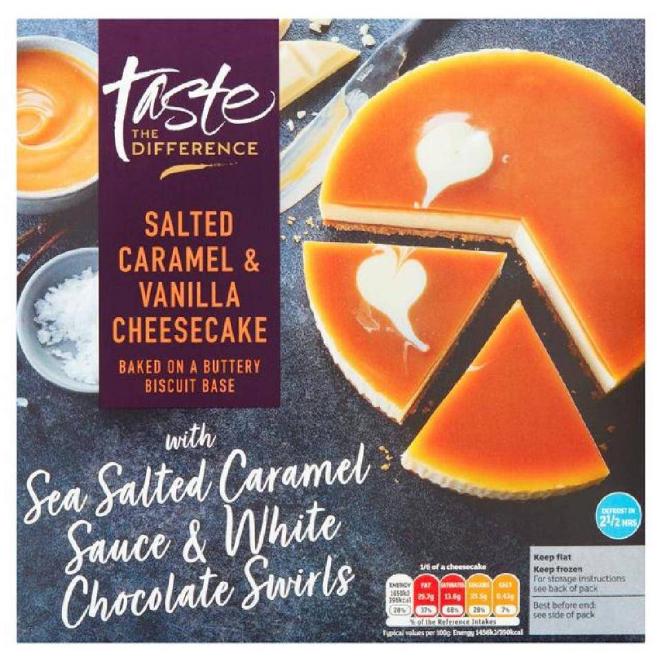 Sainsbury's Salted Caramel & Vanilla Cheesecake