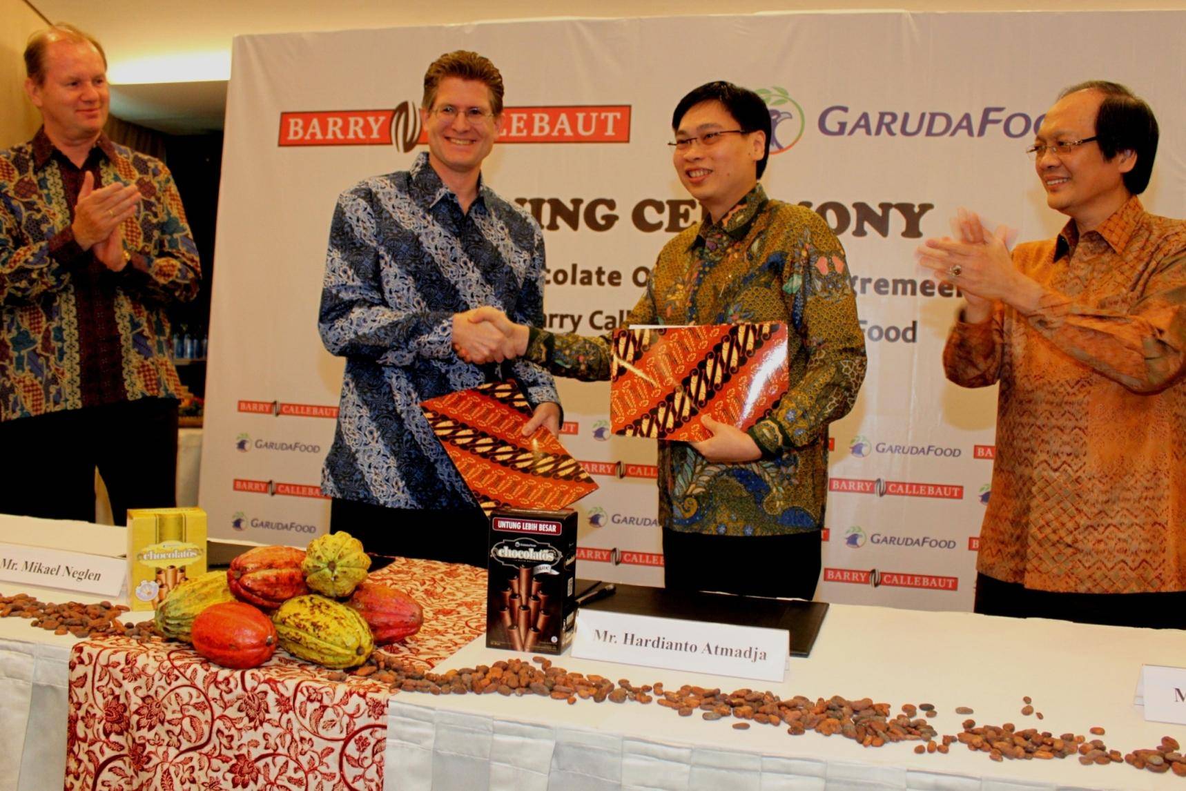 Signing of agreement with GarudaFood