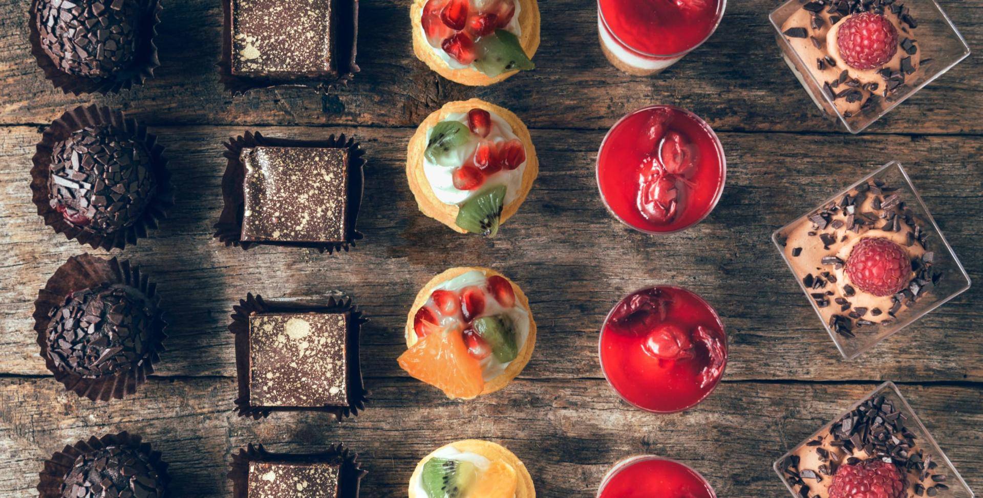 treats on a wooden table