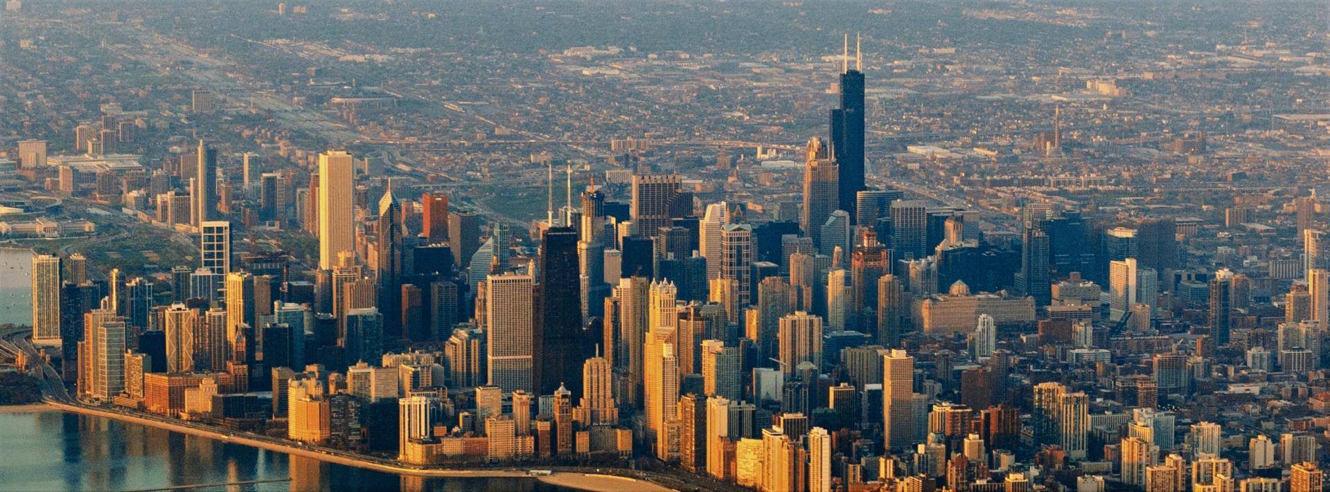 the Chicago skyline