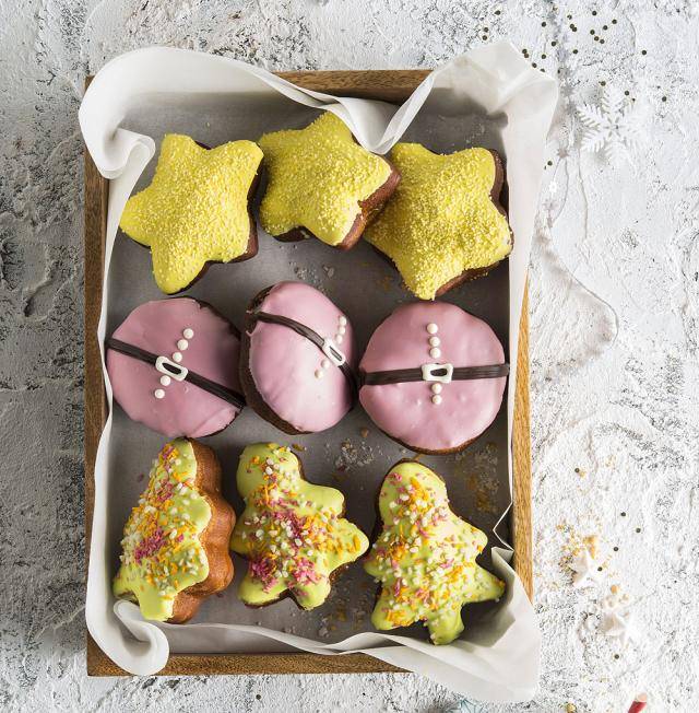 christmas kids donuts