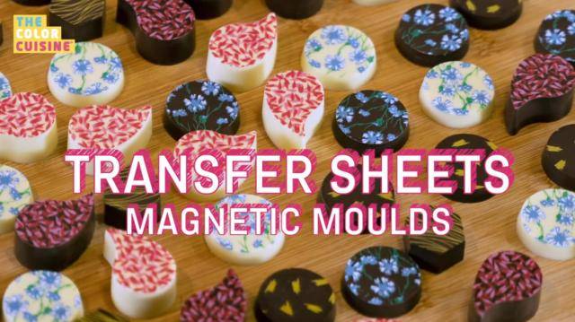 How to use chocolate transfer sheets