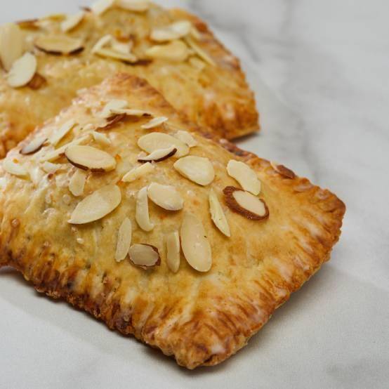 two cherry almond hand pies