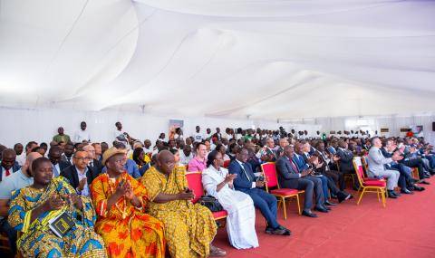 Inauguration ceremony new processing unit Barry Callebaut Abidjan