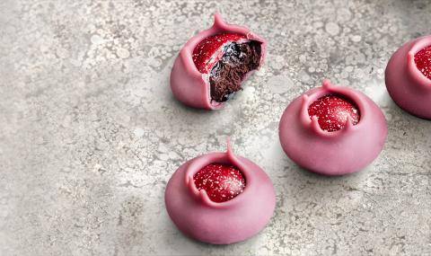 Barry Callebaut Ruby Chocolate Volcanos