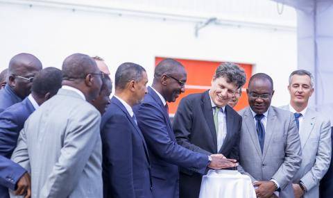 CEO Antoine de Saint-Affrique at inauguration new processing unit