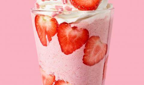 Van Houten Ruby Recipes Glazen - Ruby Strawberries Cream