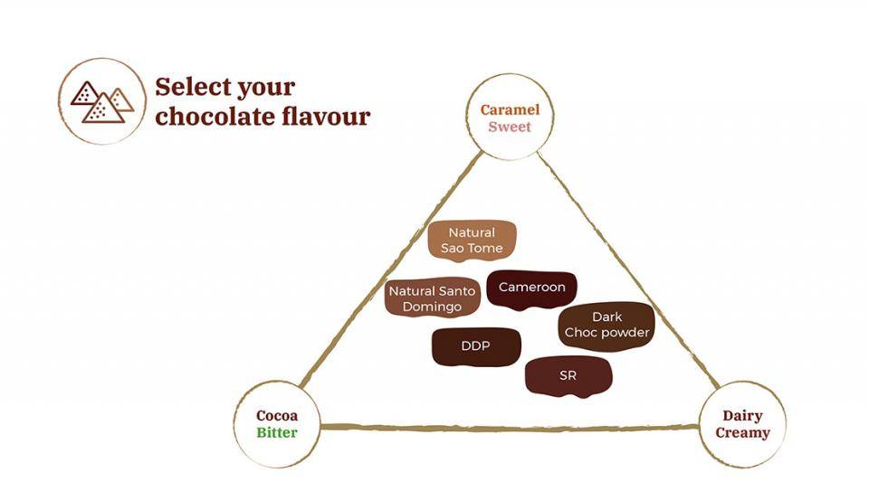 cocoa powder sensory mapping in ice cream