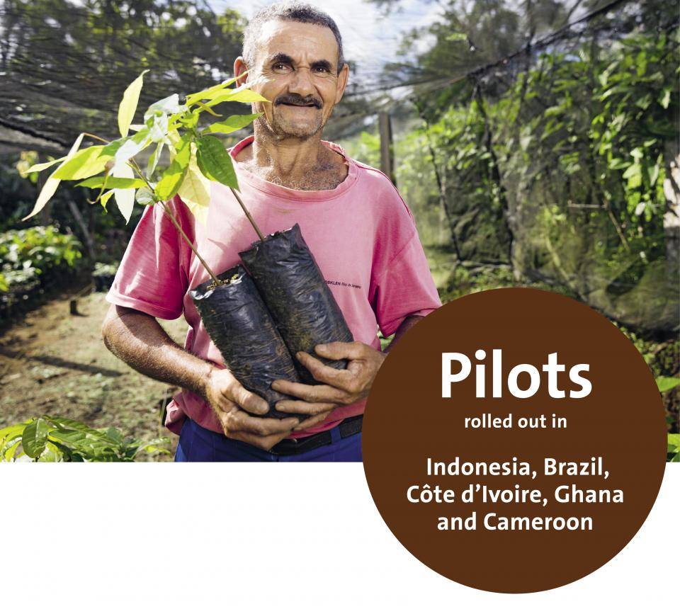Sustainability – Barry Callebaut's Group, Pilots rolled out in Indonesia, Brazil, Côte d'Ivoire, Ghana and Cameroon