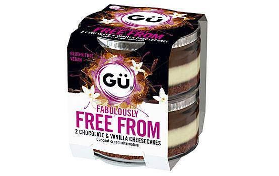 Gü Free From chocolate vanilla cheesecake