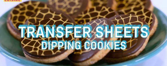 Transfer sheets for patterned cookies